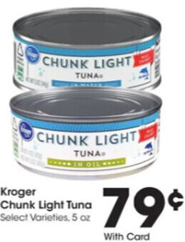Metro Market Kroger Chunk Light Tuna offer