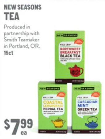 New Seasons Market New Seasons Tea offer