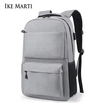 AliExpress Ike marti men laptop backpack with usb charging travel large capacity business backpacks daypack book school bag for teenager offer