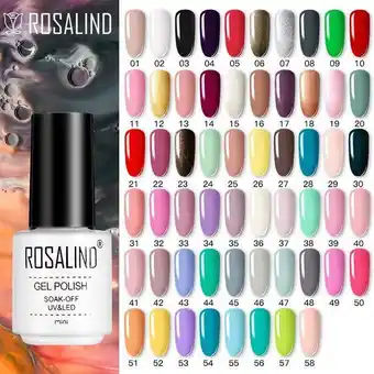 AliExpress Rosalind nail gel polish neon hybrid varnish semi permanent nail art design soak off top base coat esmalte uv gel nail polish offer