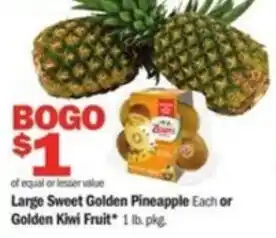 Meijer Large Sweey Golden Pineapple offer