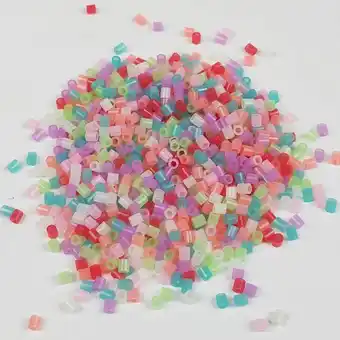 AliExpress 5mm 1000pcs glow in dark pixel puzzle iron beads for kids hama beads diy high quality handmade gift toy offer