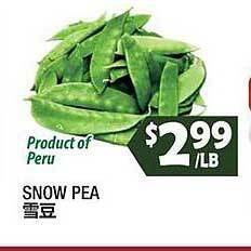 99 Ranch Snow pea offer