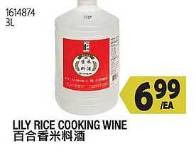 99 Ranch Lily rice cooking wine offer