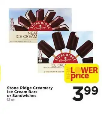 Cub Foods Stone ridge creamery ice cream bars or sandwiches offer