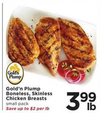 Cub Foods Gold'n plump boneless skinless chicken breasts offer