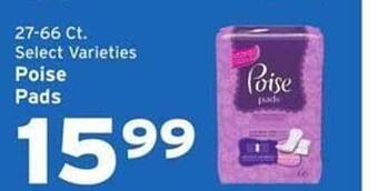 Hannaford Select varieties poise pads offer