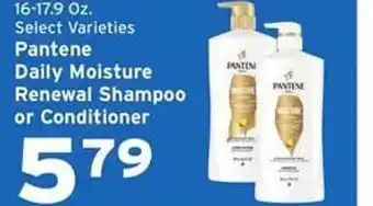 Hannaford Select varieties pantene daily moisture renewal shampoo or conditioner offer