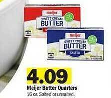 Meijer Meijer butter quarters offer