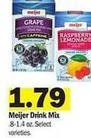 Meijer Meijer drink mix offer