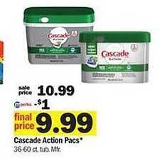 Meijer Cascade action pacs offer