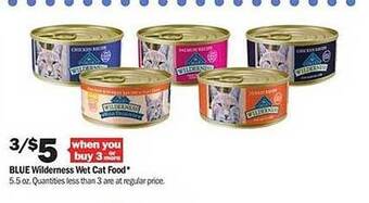Meijer Blue wildemess wet cat food offer