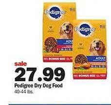 Meijer Pedigree dry dog food offer