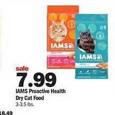 Meijer Iams proactive health dry cat food offer