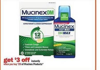 Meijer Mucinex products offer
