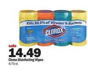 Meijer Clorox disinfecting wipes offer