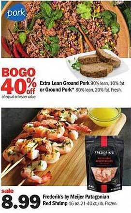 Meijer Frederik's by meijer patagonian red shrimp offer