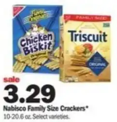 Meijer Nabisco Family Size Crackers 10-20.6 oz offer