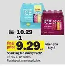 Meijer Sprakling ice variety pack offer