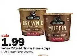 Meijer Kodiak cakes muffins or brownie cups select varieties offer