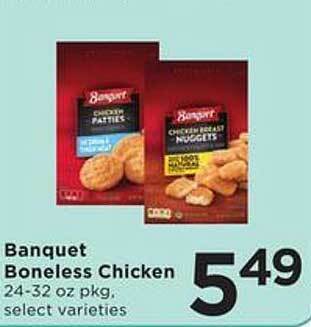 SHOPPERS Banquet boneless chicken offer