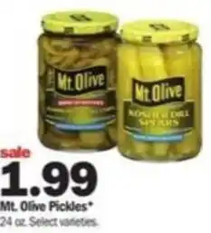 Meijer Mt. Olive Pickles 24 oz offer