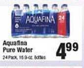 Super Saver Aquafina pure water offer