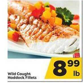 Weis Markets Wild caught haddock fillets offer