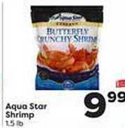 Weis Markets Aqua star shrimp offer