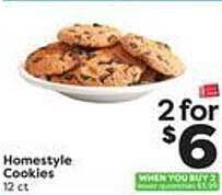 Weis Markets Homestyle cookies offer