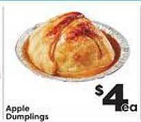 Weis Markets Apple dumplings offer