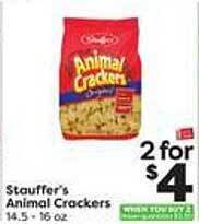 Weis Markets Stauffer's animal crackers offer