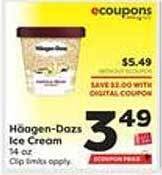 Weis Markets Häagen-dazs ice cream offer