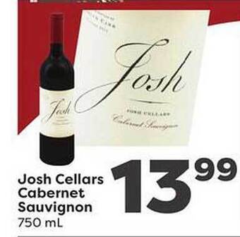 Weis Markets Josh cellars cabernet sauvignon offer