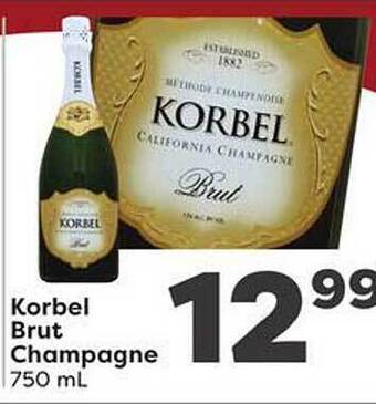 Weis Markets Korbel brut champagne offer