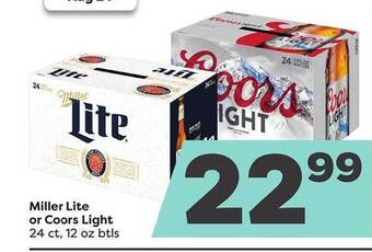 Weis Markets Miller lite or coors light offer