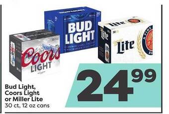 Weis Markets Bud light coors light or miller lite offer