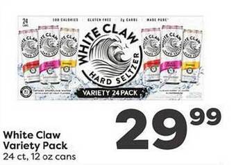 Weis Markets White claw variety pack offer