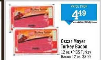 Price Chopper Oscar mayer turkey bacon offer