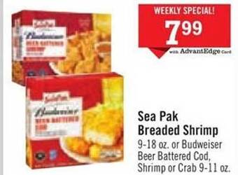 Price Chopper Sea pak breaded shrimp offer