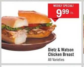 Price Chopper Dietz & watson chicken breast offer