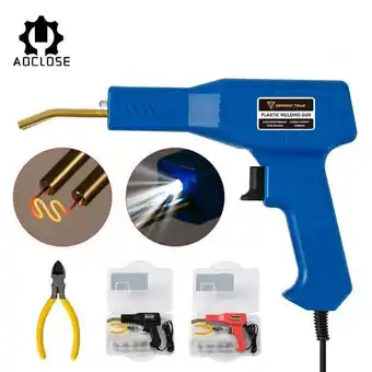 AliExpress 75w plastic welding kit hot stapler machine soldering for plastic staple machine garage car bumper repair tool offer