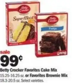 Meijer Betty Crocker Favorites Cake Mix offer