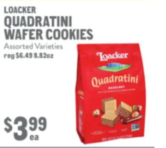 New Seasons Market Loacker Quadratini Wafer Cookies offer