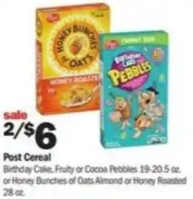 Meijer Post Cereal 28 oz offer