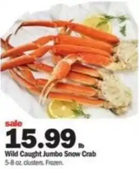 Meijer Wild Caught Jumbo Snow Crab 5-8 oz offer