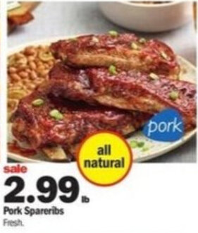Meijer Pork Spareribs offer