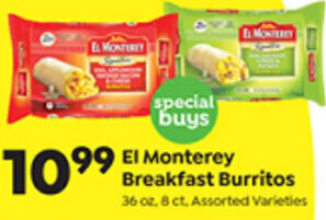 Save a Lot El Monterey Breakfast Burritos offer
