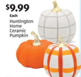 Aldi Huntington Home Ceramic Pumpkin offer