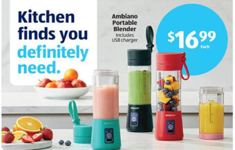 Aldi Ambiano Portable Blender offer